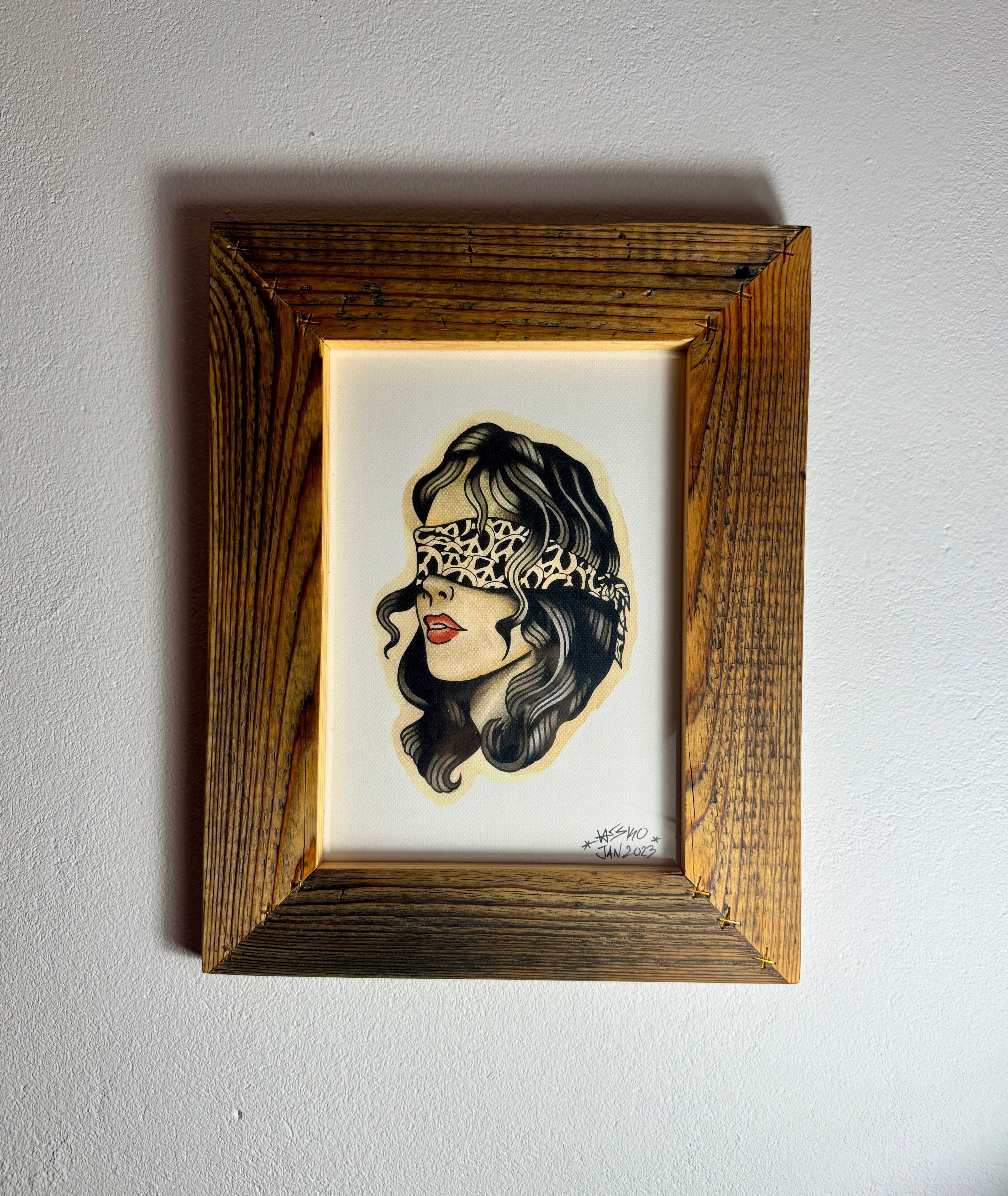 Peace Girl Wall Art A4