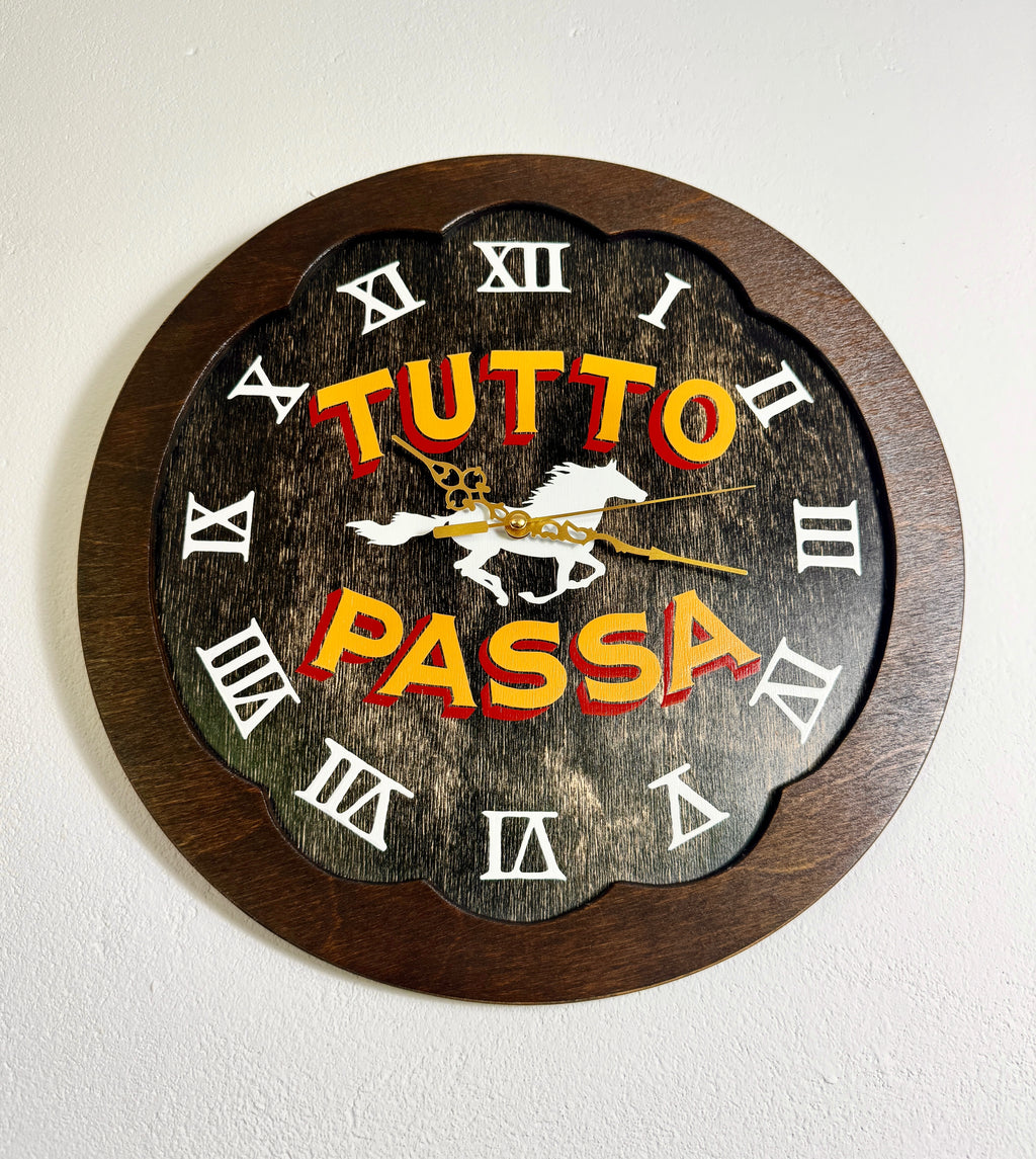 Tutto Passa Wall Clock