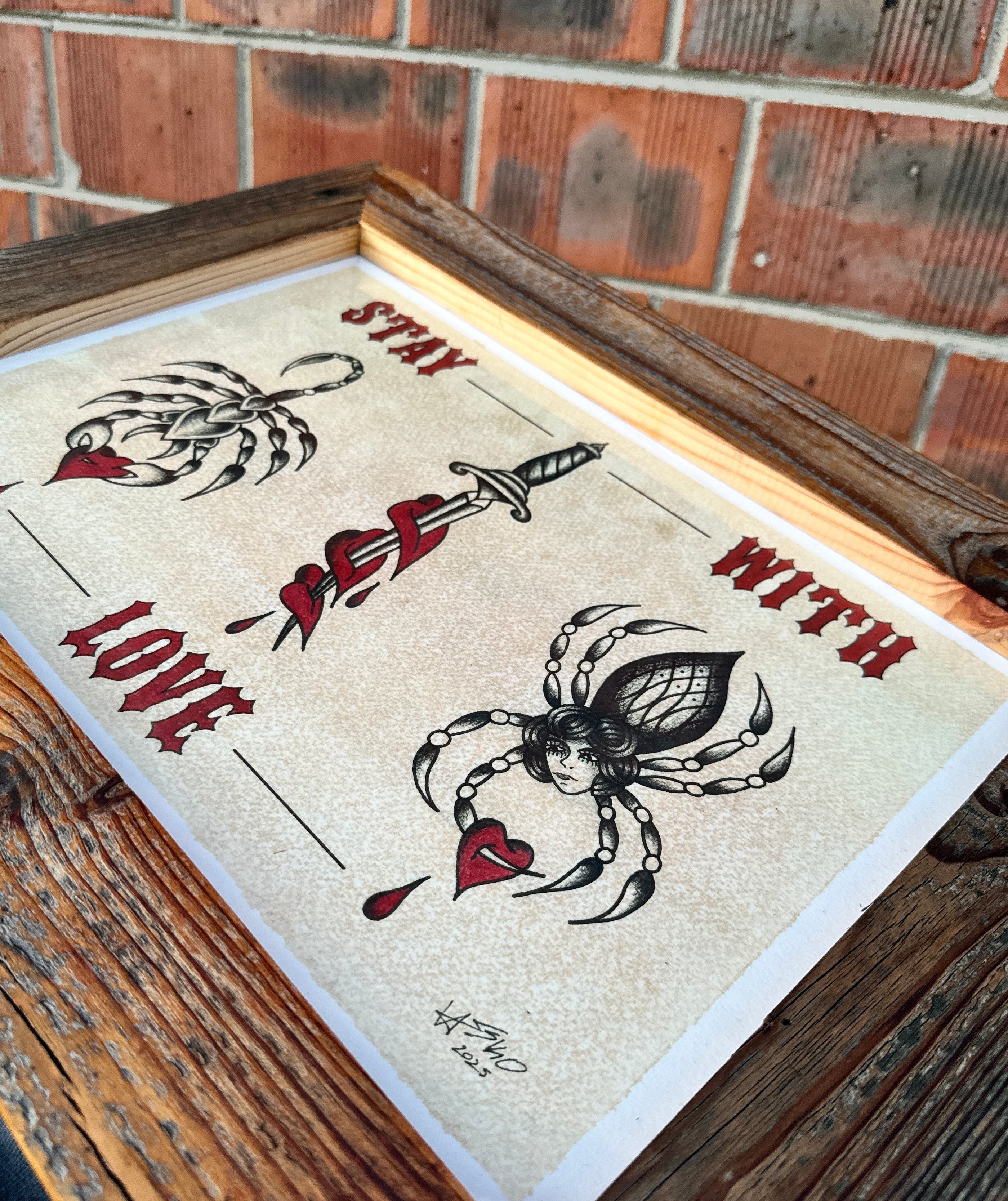 Stay Love Wall Art A3