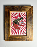 Trippy Snake Wall Art A4