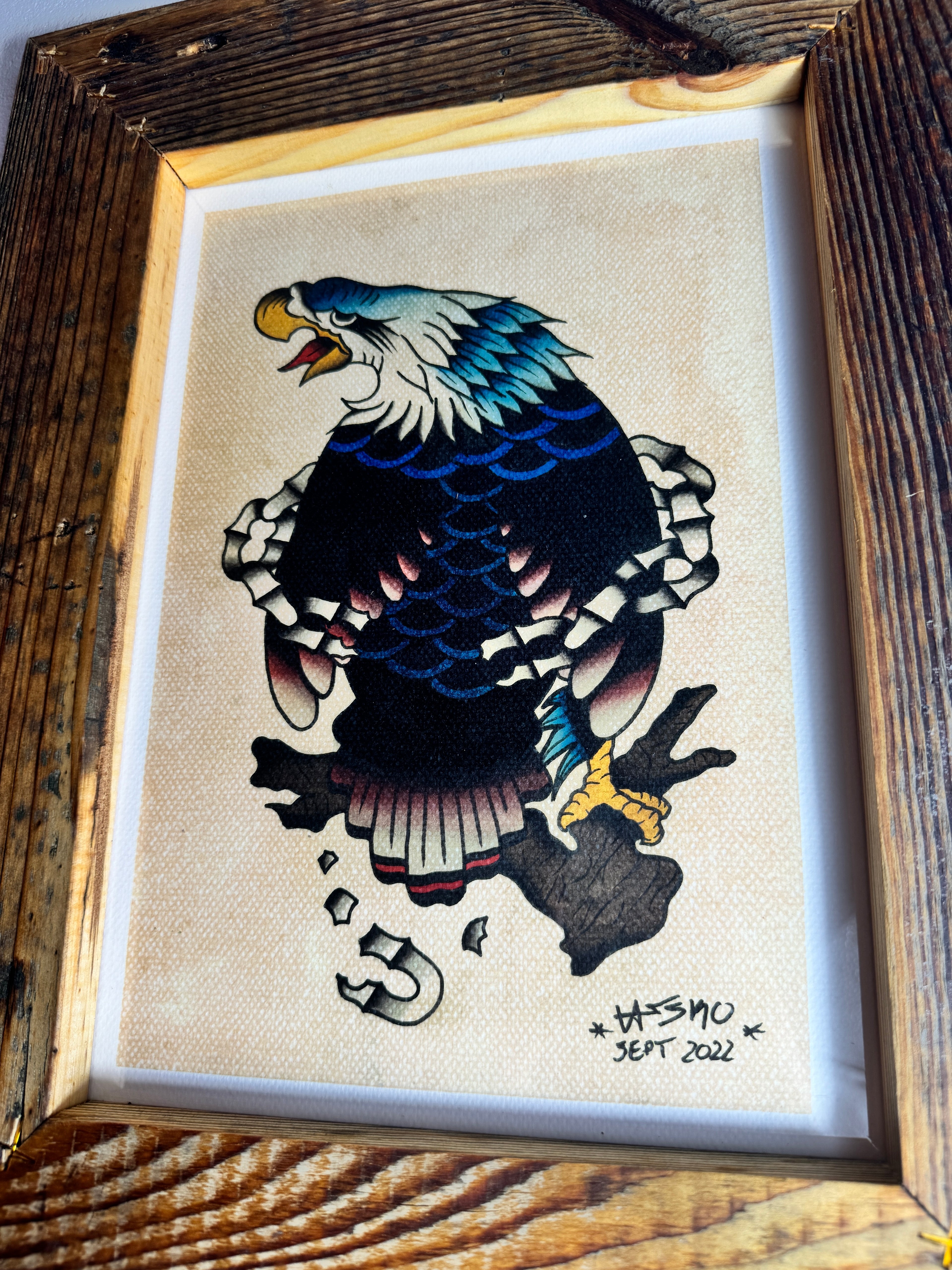Free Eagle Wall Art A4
