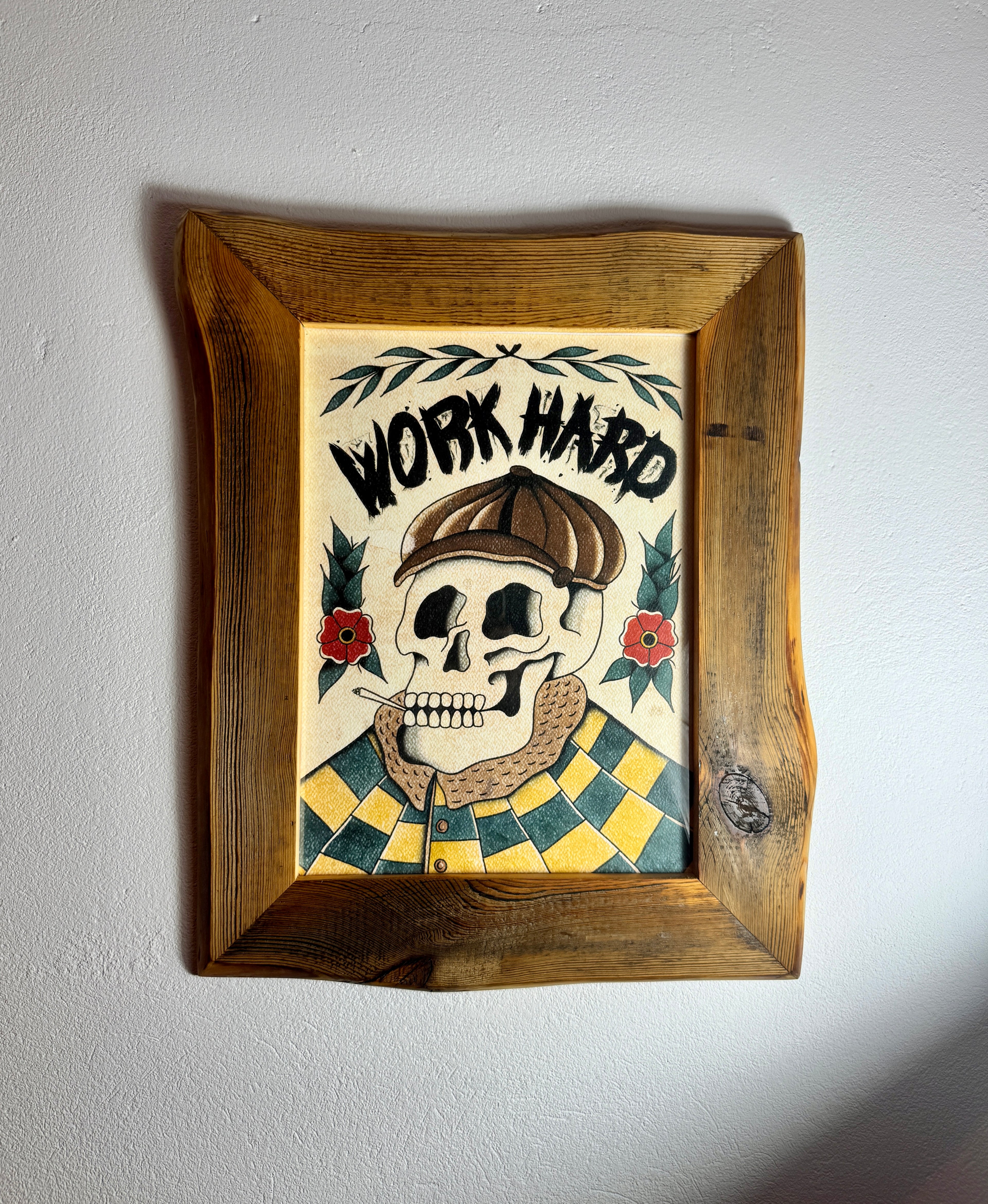 Work Hard Wall Art A3