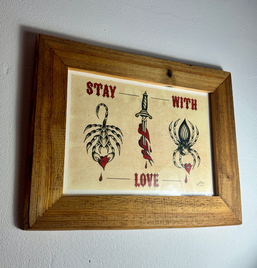 Stay Love Wall Art A3