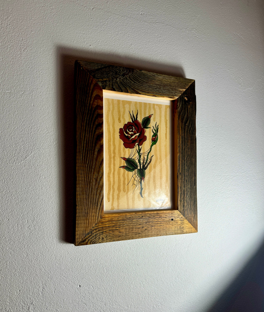 Rainy Rose Wall Art A4