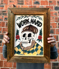 Work Hard Wall Art A3