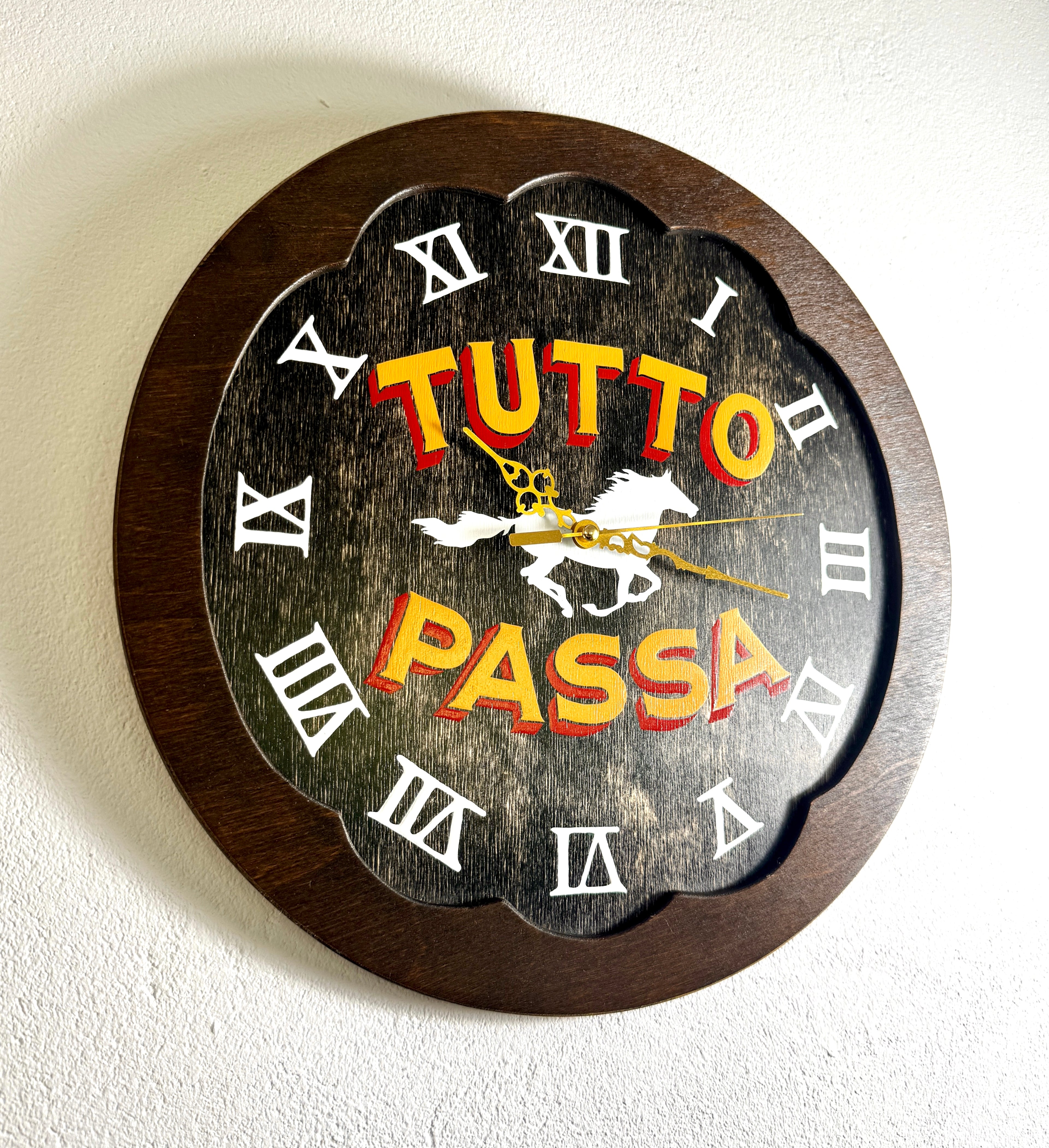Tutto Passa Wall Clock