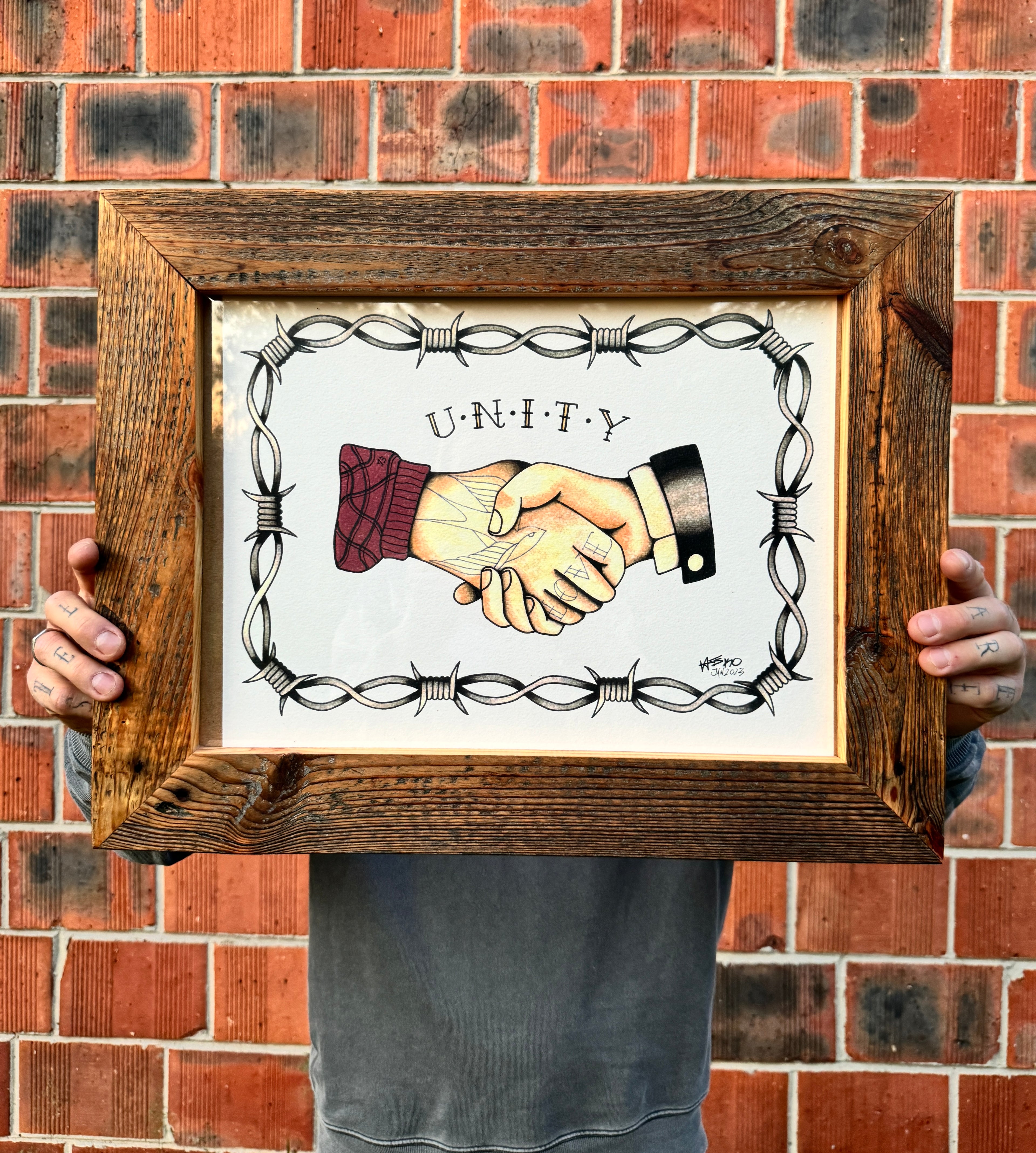 Unity Hands Wall Art A3