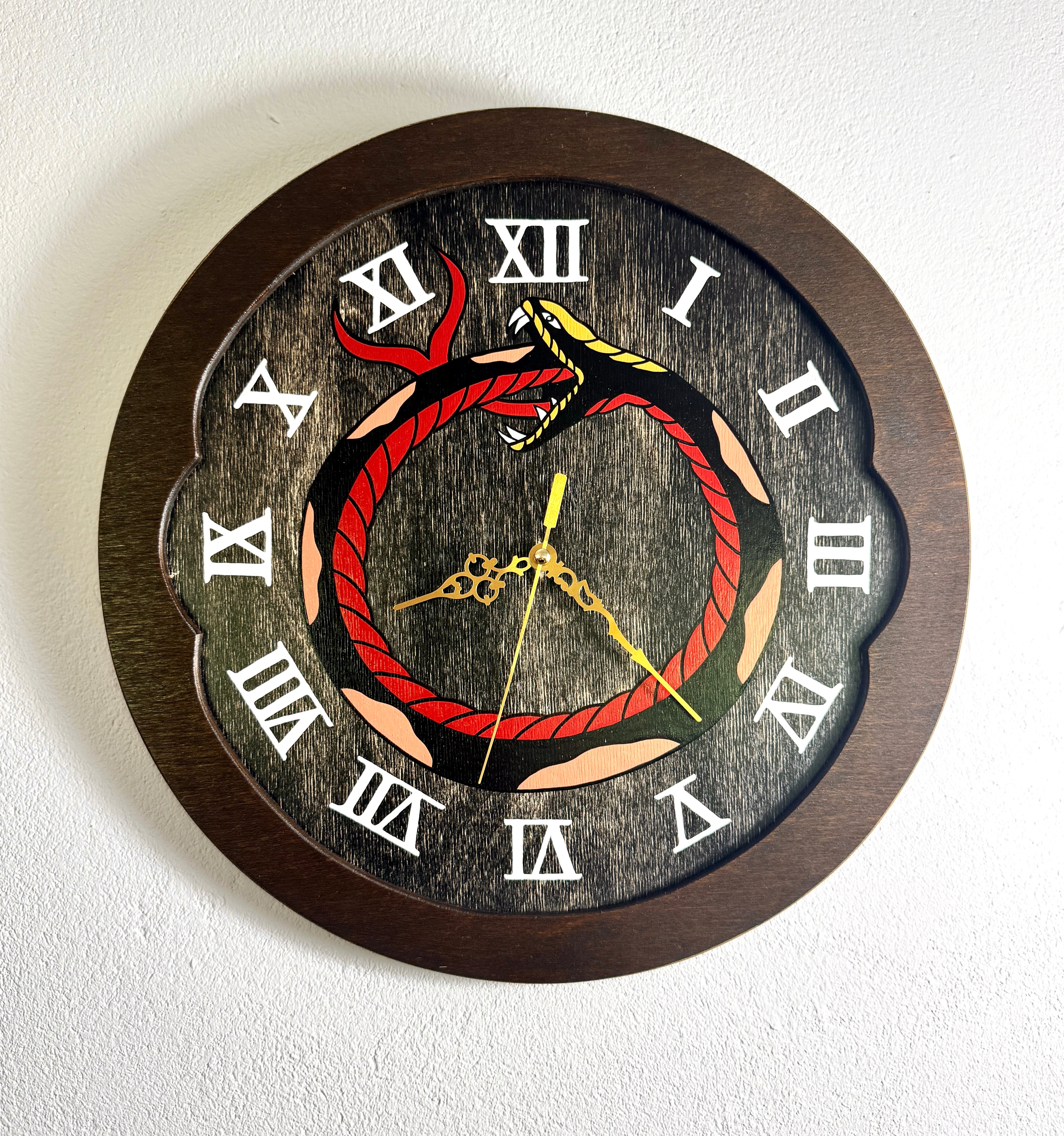 Circle Snake Wall Clock