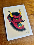 Old Devil Flash Print A4