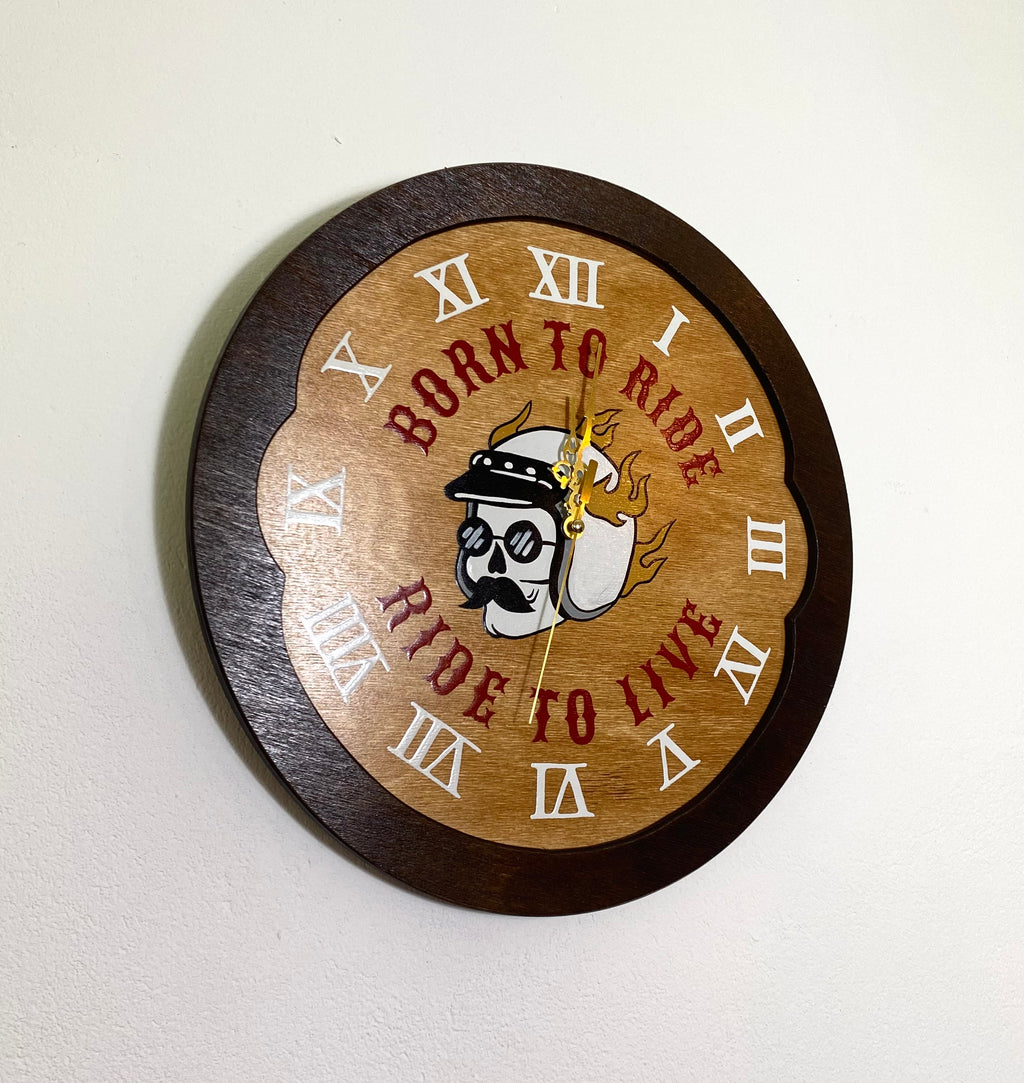 Born To Ride Wall Clock