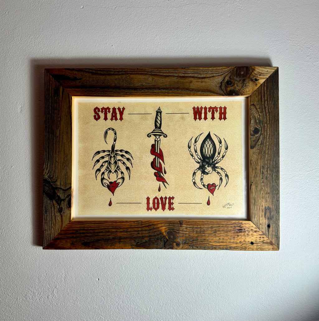 Stay Love Wall Art A3