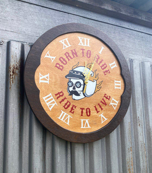 Born To Ride Wall Clock