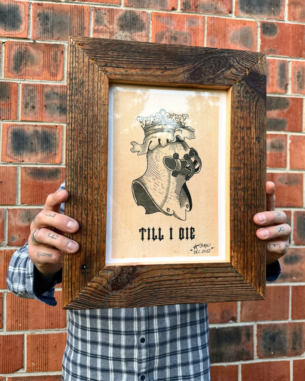 Till I Die Wall Art A4