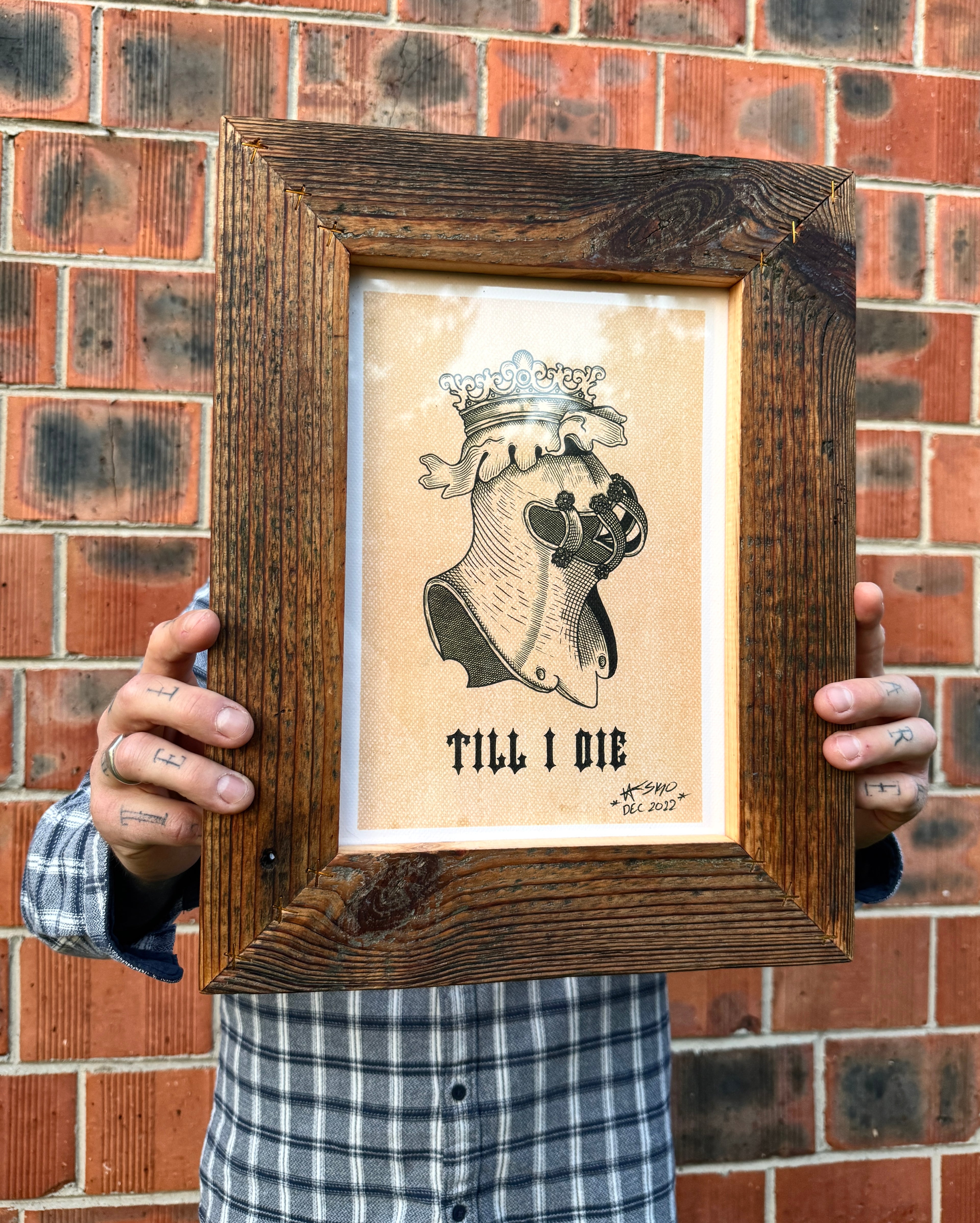Till I Die Wall Art A4