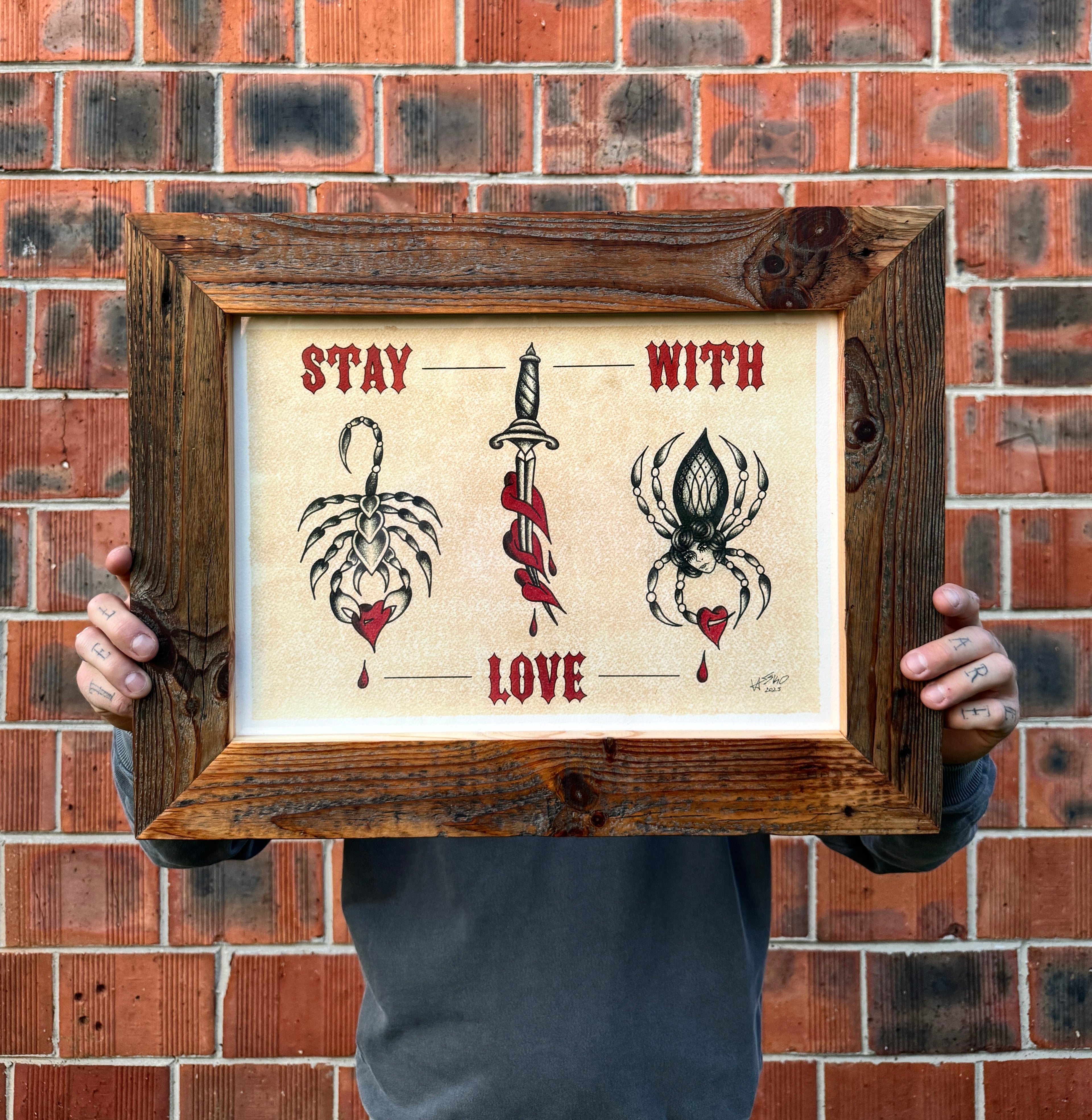 Stay Love Wall Art A3