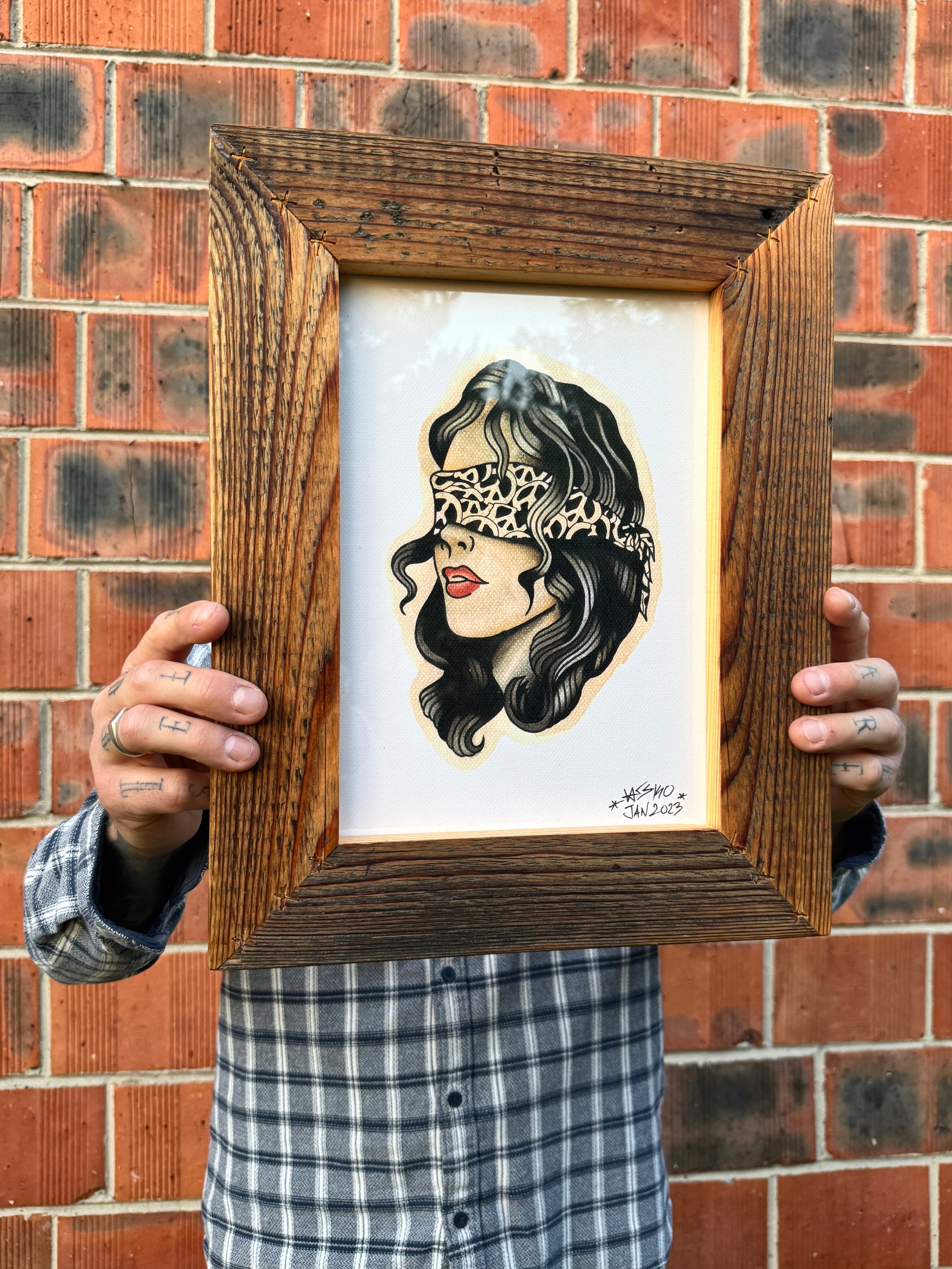 Peace Girl Wall Art A4