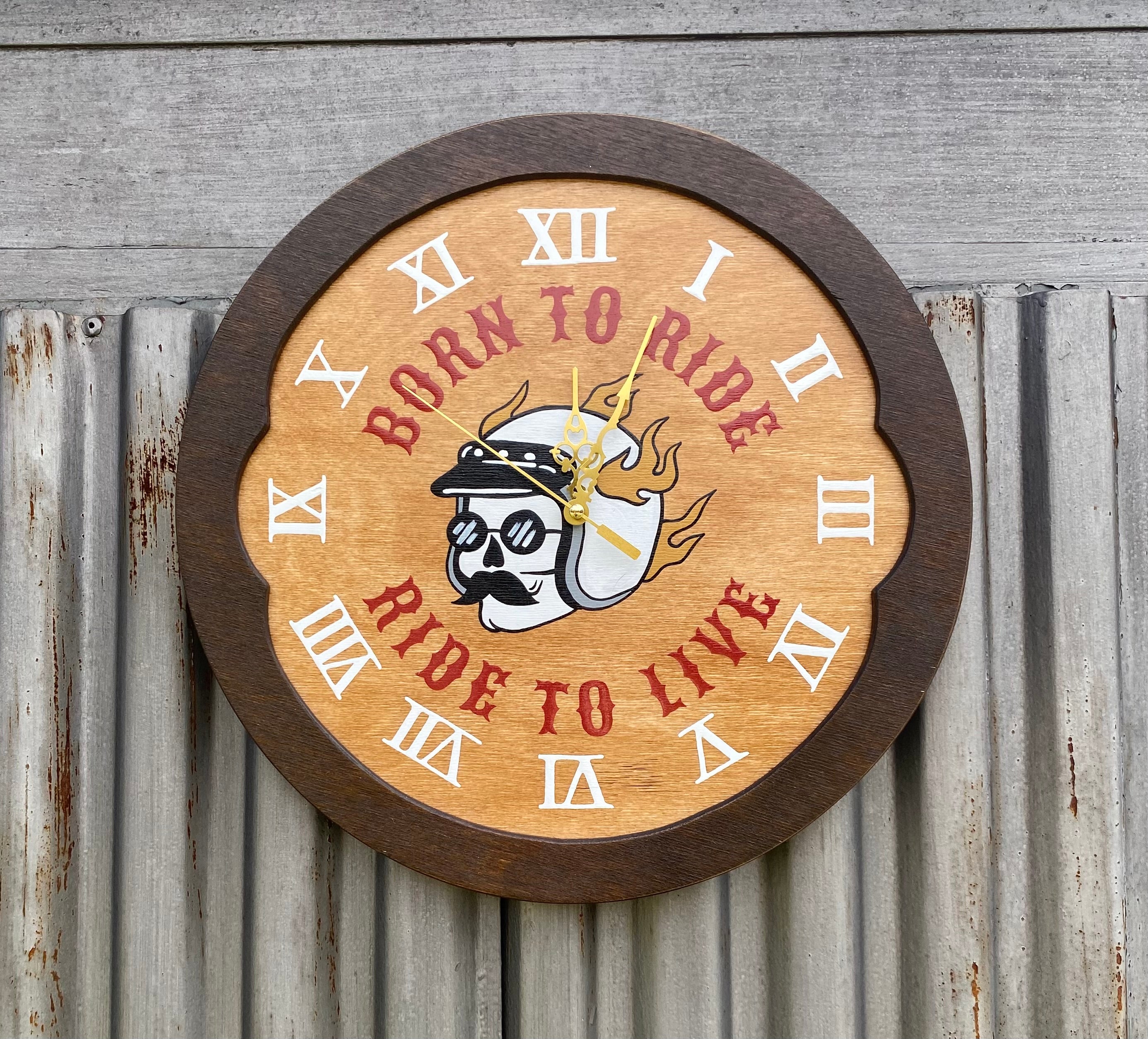 Born To Ride Wall Clock