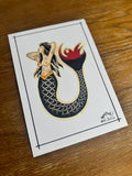 Love Mermaid Flash Print A4