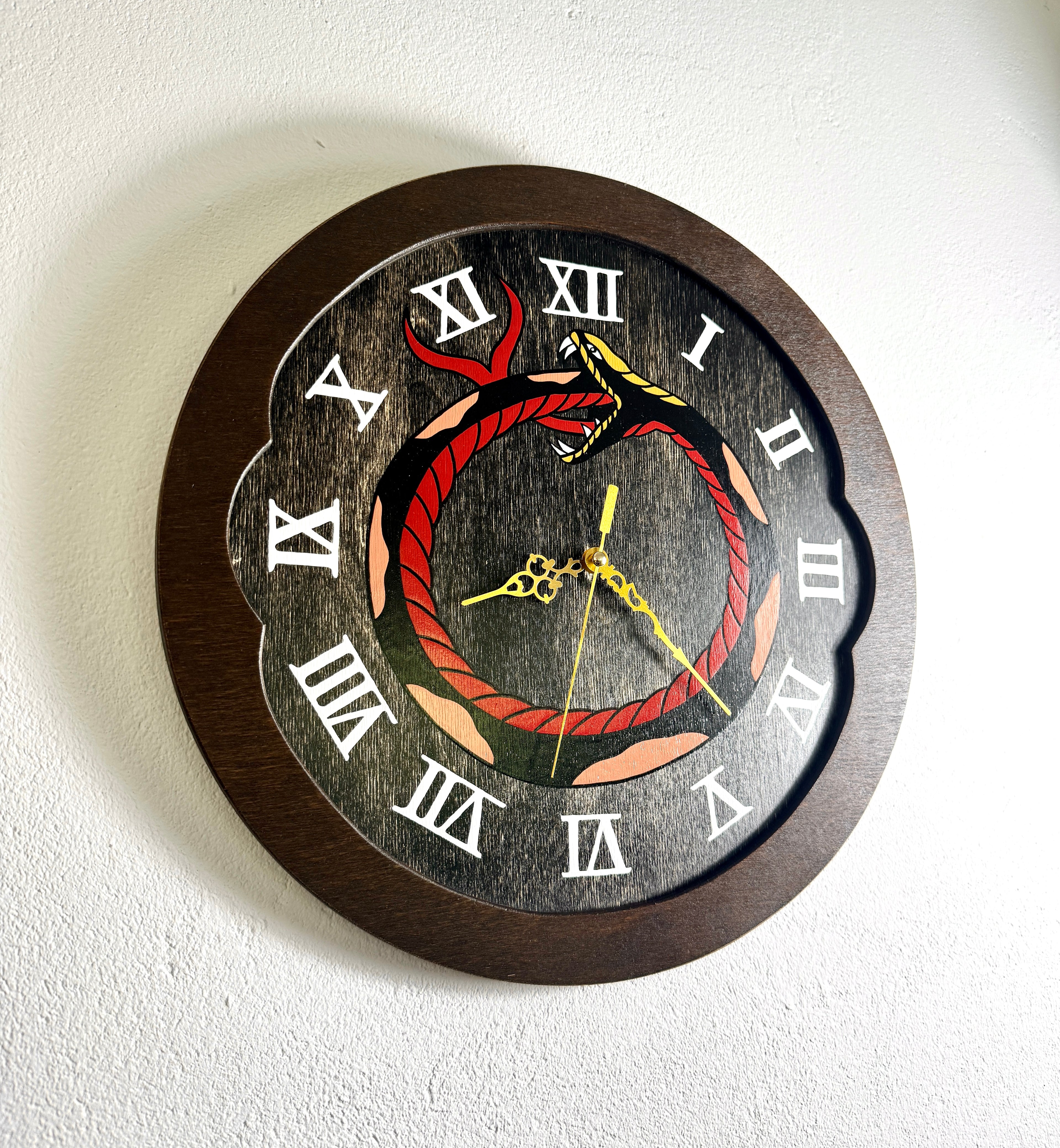 Circle Snake Wall Clock