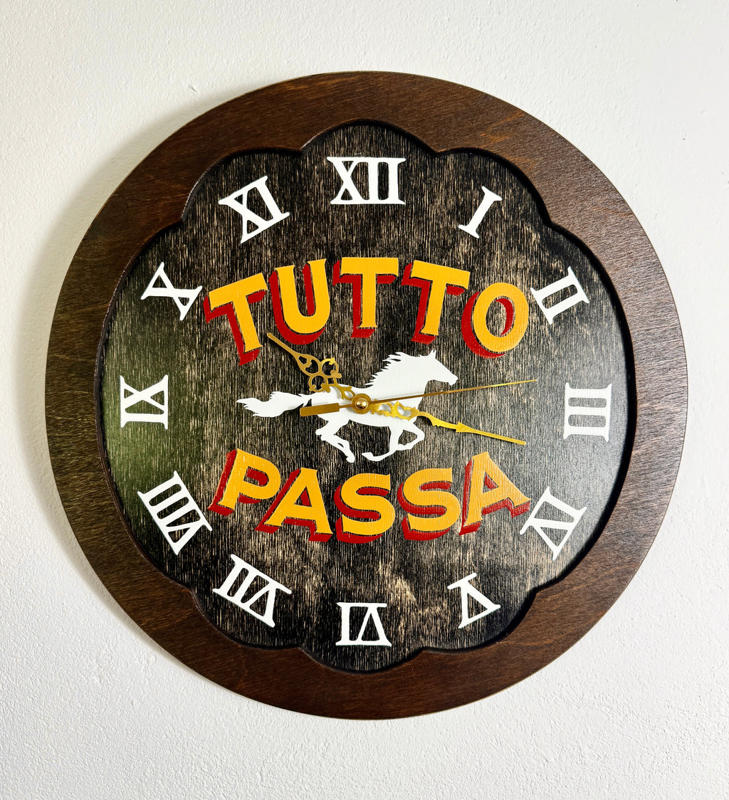 Tutto Passa Wall Clock