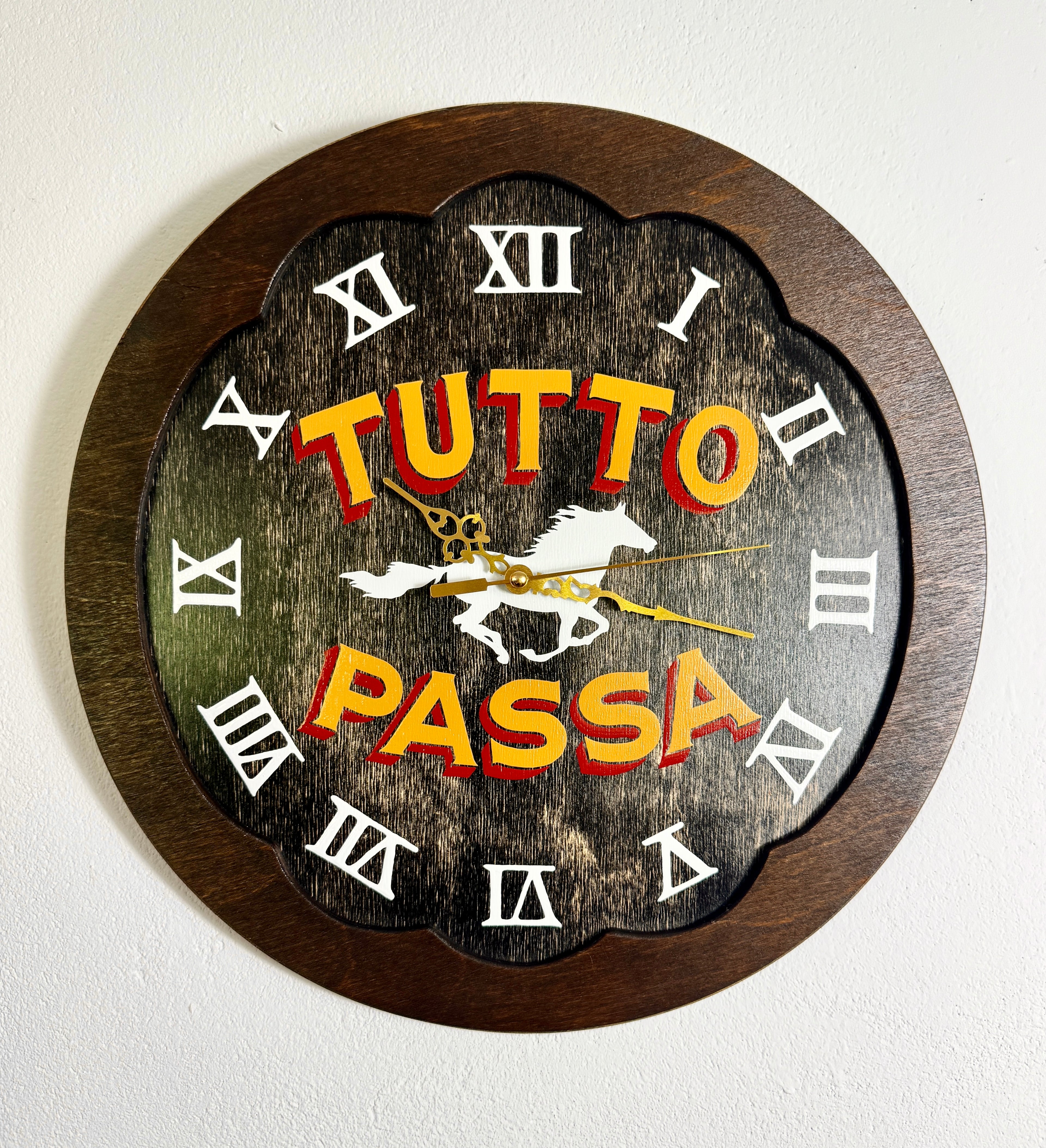 Tutto Passa Wall Clock